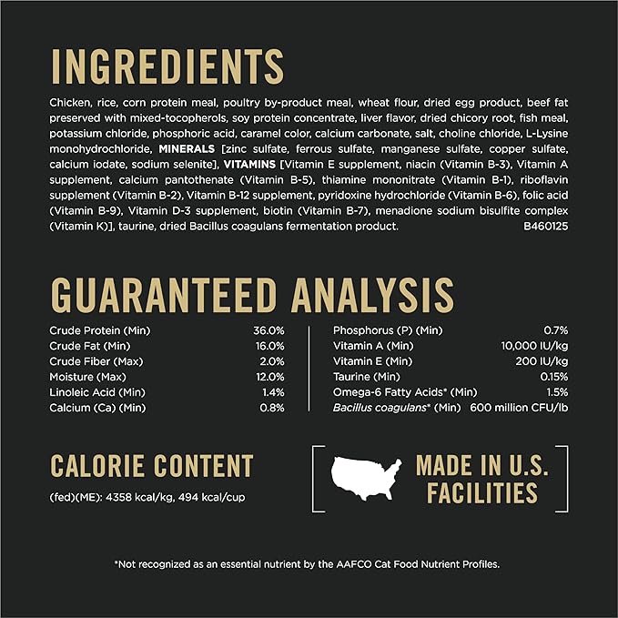 Purina Pro Plan Allergen Reducing, High Protein Cat Food, LIVECLEAR Chicken and Rice Formula - 16 lb. Bag