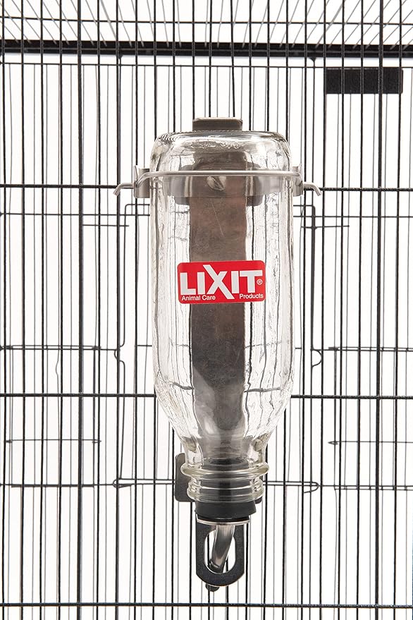 Lixit Heavy Duty Deluxe Glass Water Bottles for Birds, Dogs and Small Animals. (32oz Large Tube)