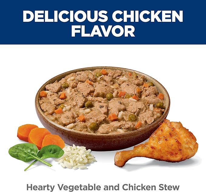Hill's Science Diet Adult Perfect Weight Wet Dog Food, Hearty Vegetable & Chicken Stew, 12.5 oz. Cans, 12-Pack