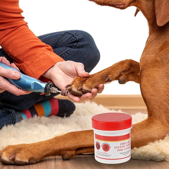 G.B.S Styptic Powder for Dogs, Cats, and Birds (1 oz) - Fast-Acting Blood Stop Powder for Pets & Animals - Quick Stop Bleeding Powder for Nail Clipping, Cuts & Grooming