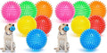 VITEVER 3.5” Squeaky Dog Toy Balls (6 Colors) Puppy Chew Toys for Teething, BPA Free Non-Toxic, Spikey Dog Balls for Medium, Large & Small Dogs, Durable Toys for Aggressive Chewers (Pack of 2)
