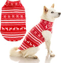Gooby - Stretch Fleece Vest, Pullover Fleece Vest Jacket Sweater for Dogs, Reindeer Red, 5X-Large