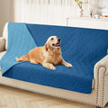 hyha Waterproof Dog Blanket, Soft Pet Bed Blankets, Waterproof Sofa Couch Cover for Dogs Washable, Reversible Pet Couch Covers for Sofa Furniture (52x82 Inch, Navy Blue/Blue)