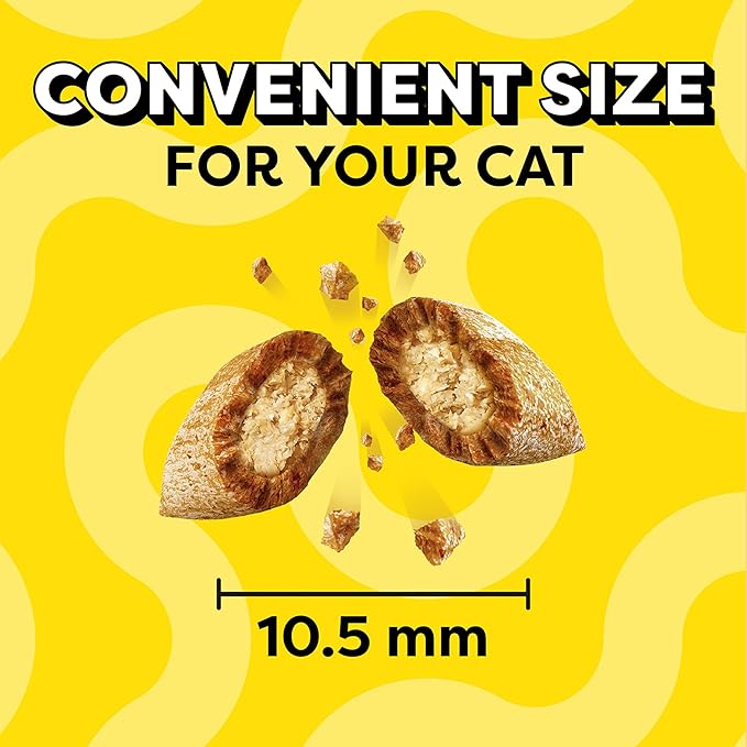 Temptations Cat Treats, Classic Crunchy and Soft Cat Treats, Shrimpy Shrimp Flavor, 3 oz. Pouch (Pack of 12)