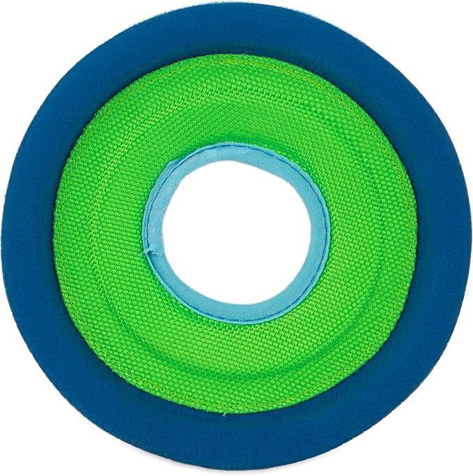 Chuckit! Zipflight Flying Disc Dog Toy, Small (6"), Green and light Blue