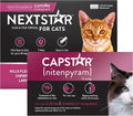 CAPSTAR Flea Treatment for Cats 2-25 lbs (12 Doses) + NEXTSTAR Flea and Tick Prevention for Cats Over 3.5 lbs (6 Doses) Bundle