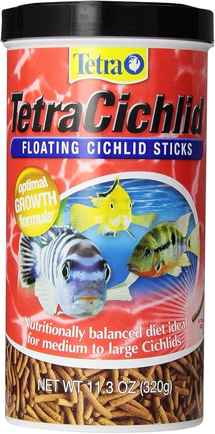 TetraCichlid Floating Cichlid Sticks 11.3 Ounces, Pond Fish Food, Nutritionally Balanced