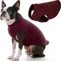 Gooby - Stretch Fleece Vest, Pullover Fleece Vest Jacket Sweater for Dogs, Burgundy, Large