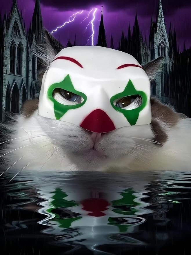 Cat Mask, Cats Cosplay Hat, Cat Mask for Halloween Cosplay, Funny Kitty Costumes Accessorie