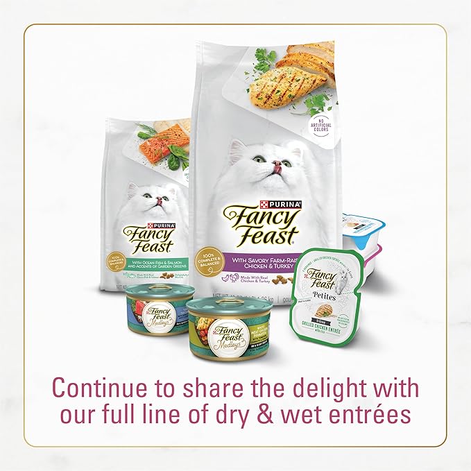 Purina Fancy Feast Dry Cat Food Filet Mignon Flavor with Seafood and Shrimp - 12 lb. Bag