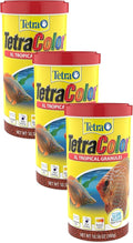 Tetra Tropical Granules, 10.58 Oz, Pack of 3 | Natural Color Enhancer