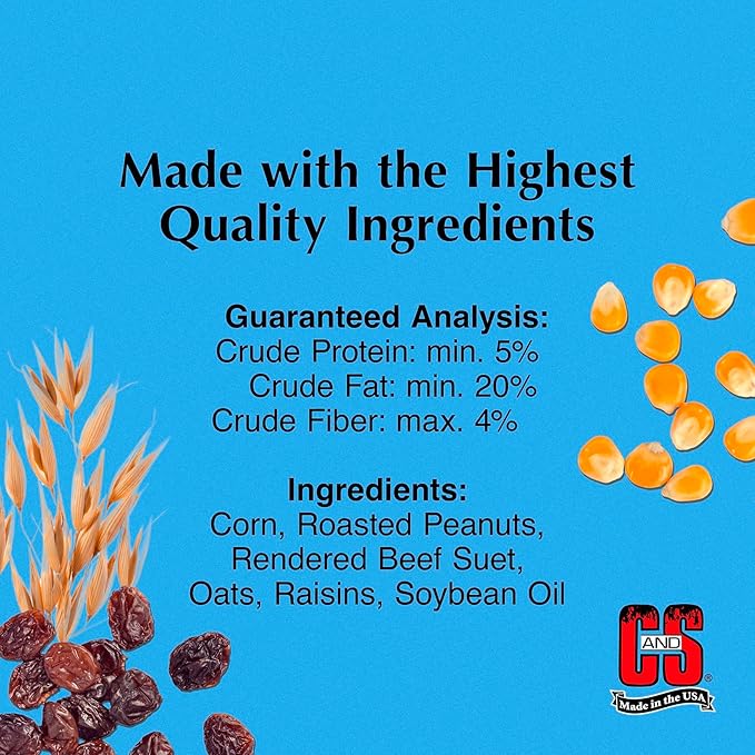 C&S Woodpecker Suet Nuggets 27 Ounces, 6 Pack