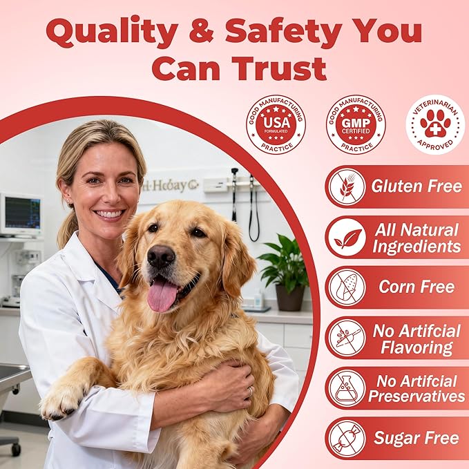 Dog Lumps and Bumps Supplement, Lipoma Treatment for Dogs - Immune Support Chews with Turkey Tail Mushroom, Reishi, Shiitake, Maitake, Curcumin & CoQ10 - Veterinarian formulated - 150 Chews
