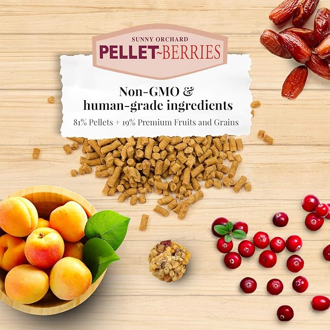 LAFEBER'S Pellet-Berries Pet Bird Food, Made with Non-GMO and Human-Grade Ingredients, for Parrots, 2.75 lb