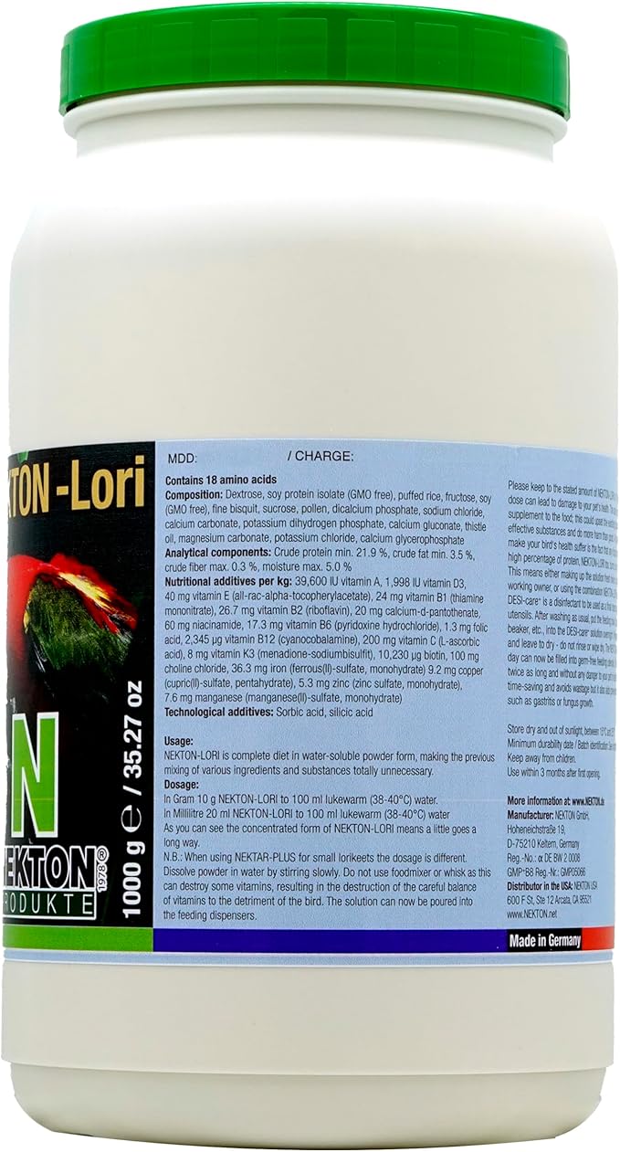 Nekton Lori Complete Lory Diet, 1000gm
