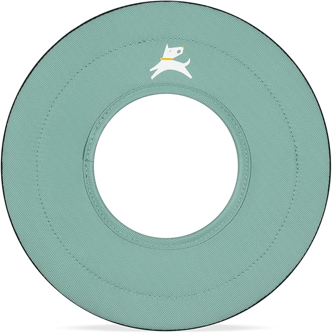 OllyDog Super Flyer Dog Frisbee Toy, 11" – Durable, Lightweight & Water-Resistant Flying Disc – Soft on Teeth & Gums – Floats on Water – Outdoor Fetch Toy for Medium & Large Dogs (Surf)