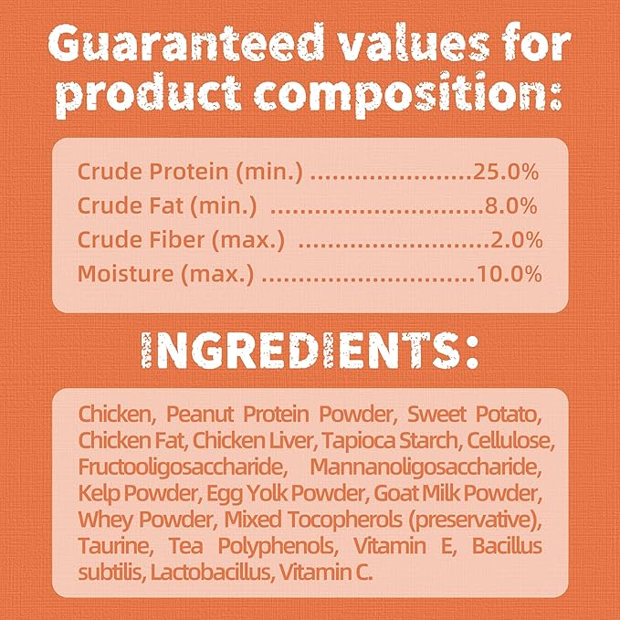 Just Try 16 OZ Probiotic Cat Treats Support Gut Health Chicken Flavor Healthy Cat Snacks Training Biscuits (Probiotic)
