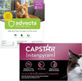 ADVECTA Flea Prevention for Large Cats Over 9 lbs (2 Doses) + CAPSTAR Flea Treatment for Cats 2-25 lbs (6 Doses) Bundle