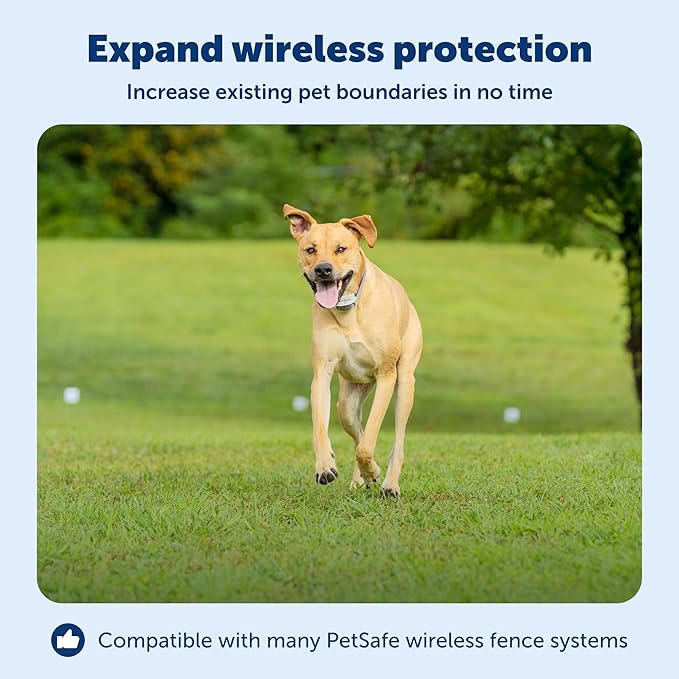 PetSafe Stay & Play Compact Wireless Fence Extra Transmitter Only - Adds Up to 3/4 Acre to Stay & Play Wireless Fence or Pet Containment System