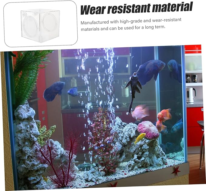 ibasenice Fish Isolation Box for Aquarium Practical Fish Tank Incubator Box for Guppy and Shrimp Breeding Lightweight Easy to Install Cups for Protecting Newborns and Eggs