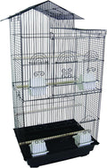 YML 18-Inch by 14-Inch Tall Villa Top Bird Cage, Black