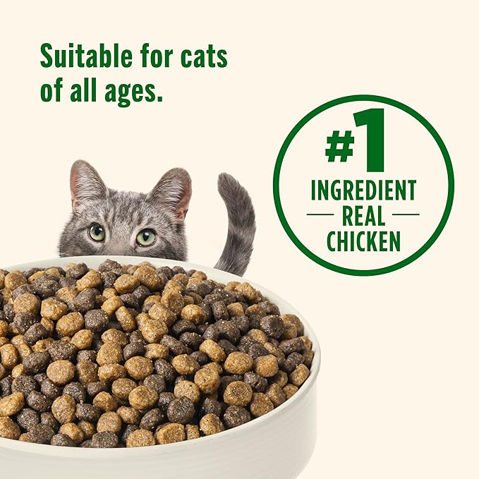 Nutrish Dry Cat Food, Real Chicken & Brown Rice Recipe, 3 lb. Bag (Rachael Ray)