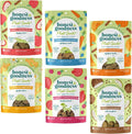Honest to Goodness Plant Snacks Dog Treats, Enriched with Omega 3s & Postbiotics, 8oz Variety Pack, 6 Bags
