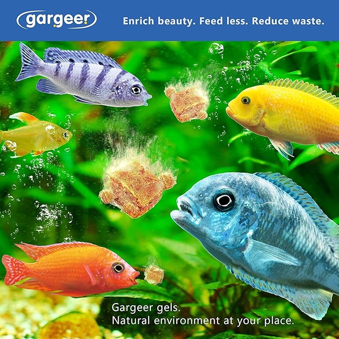 16oz African Cichlid Fish Food for Advanced Breeders. Complete African Cichlid Gel Diet for Both Juveniles & Adults. Made in The USA Using Premium Ingredients, Wild Nutrition Gourmet Formula