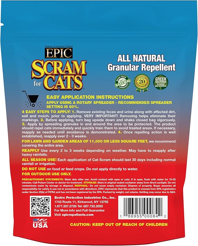 Flagline 15003 Enviro Pro Scram for Cats Shaker Bag, 3.5 lb.