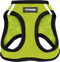 Best Pet Supplies Voyager Step-in Air Harness - All Weather Mesh, Reflective, No Pull Harness for Dogs, Cats - Secure with Hook & Loop Fastener, Buckle, Double D-Rings - Lime Green/Black Trim, XL