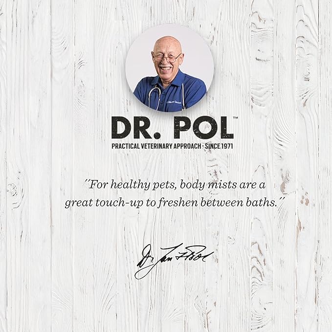 Dr. Pol Incredi-Pol Body Mist | Pet Deodorizer Spray & Dog Body Odor Eliminator | Dog Freshener & Odor Spray for Dogs | Safe for Dogs & Cats | Long-Lasting Scent | 3oz | Lavender