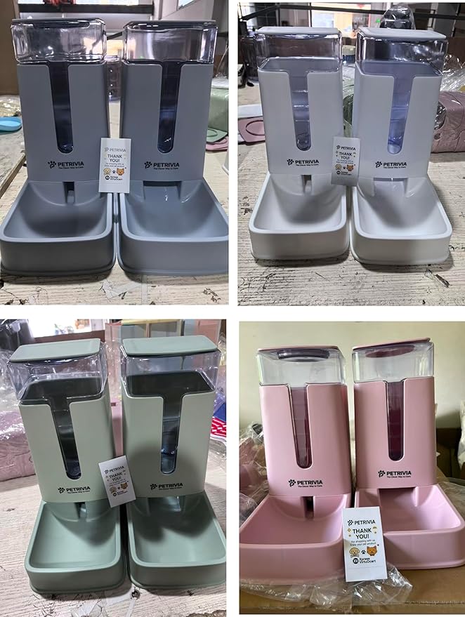 Automatic Pet Feeders Automatic Dog Food and Water Dispenser Water Dispenser for Dogs Gravity Water Dispenser Cat Feeders Automatic Cat Food Dog Water and Food Dispenser Gravity Pet Water Dispenser