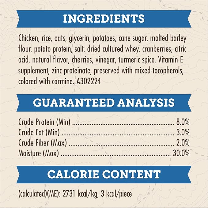 Zuke's Trail Mix Pet Treats for Dogs, Soft Dog Treats with Real Chicken Recipe - 6 oz. Pouch (Pack of 2)