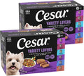 Cesar Home Delights & Classic Loaf in Sauce Wet Dog Food Variety Pack, 3.5 oz. Trays, 36 Count (Pack of 1)