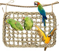 MAQIHAN Seagrass Mat for Birds - Bird Toys Seagrass Mats Foraging Activity Play Grass Mat Bird Climbing Wall Seagrass Net Hammock Toy for Medium Parakeets Lovebirds Finch Budgerigars Conure Cockatiel