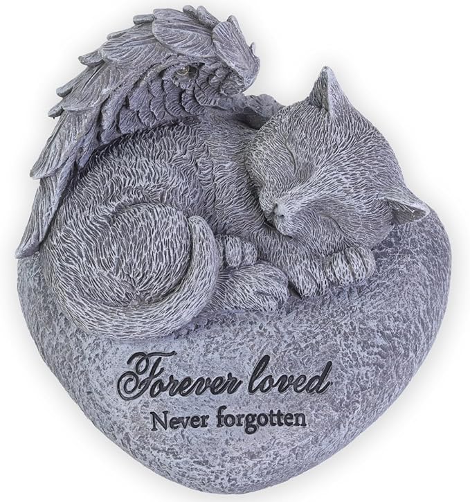 Cat Memorial Gifts for Loss of Cat,Pet Sympathy Gift,is Placed in The Outdoor Garden or Tombstone Loss of Pet Sympathy Gift