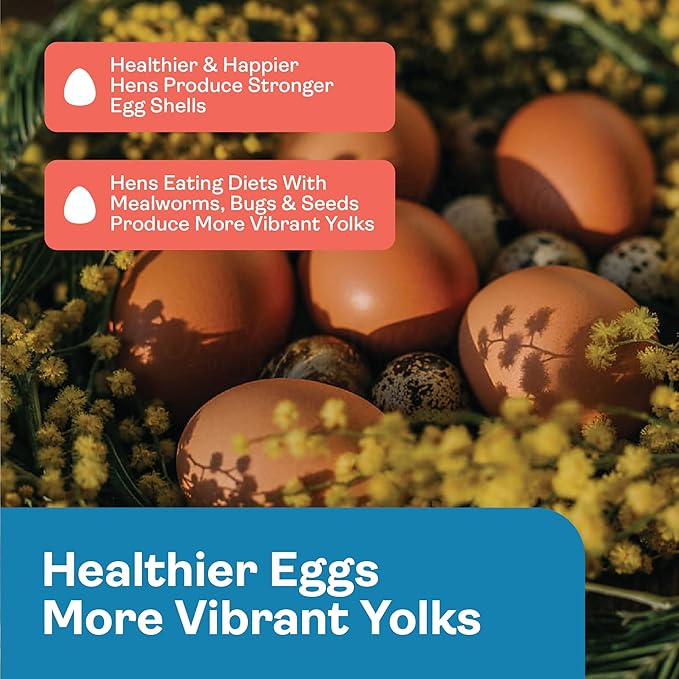 Egg Booster for Chickens – Omega-3 Vitamin Supplement for Laying Hens – Egg & Feather Health Support – Natural Poultry Treat and Layer Feed Additive