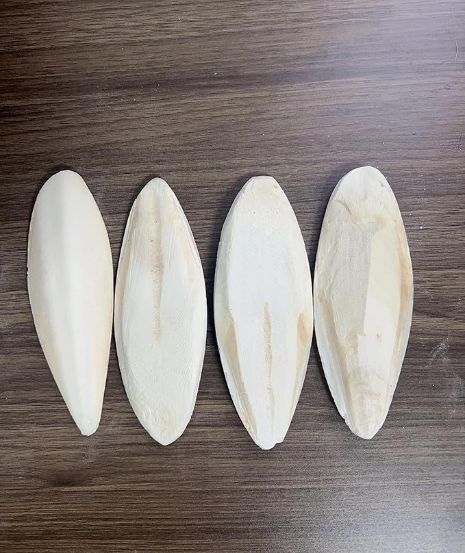 4 pcs Cuttlebone for Birds Tortoises Turtles Snails Cockatiels Parakeets Budgies Reptiles Fish Small Animals (4.5-5.5inch/12-14cm)