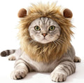 Cat Halloween Costumes - Adjustable Lion Mane Wig Pet Costumes for Cats (S)