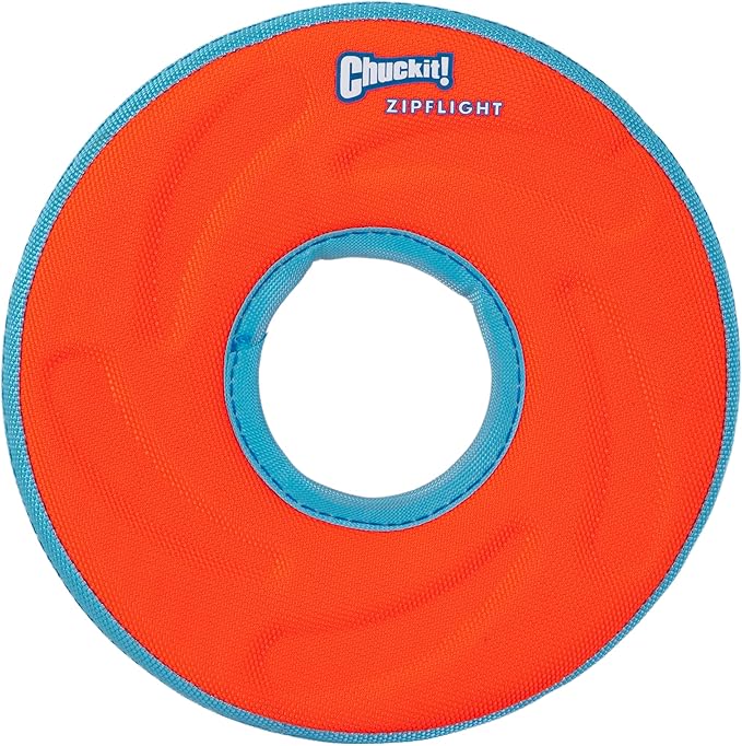 Chuckit! Zipflight Flying Disc Dog Toy, Small (6"), Green and light Blue