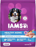 IAMS Proactive Health Dry Dog Food, Large Breed Mature Premium Adult Dog Food for Large Breeds, with Chicken, 15 Lb. Bag