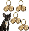 4Pcs Bell for Cat Dog Collar, Extra Loud Jingle Pet Bell for Cat Dog Bells to Go Outside Tracking Perfect for Safety & Identification, Copper 1.5 Inch