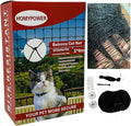Cat Netting Balcony, 10x20 ft Stainless Steel Reinforced Bite Tear UV and Weather-Resistant Anti-Fall Netting for Pets, Safety Net for Cat, Small Catio for Apartment Balcony Protection