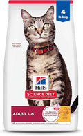 Hill's Science Diet Adult 1-6 Premium Nutrition Dry Cat Food, Chicken Recipe, 4 lb. Bag