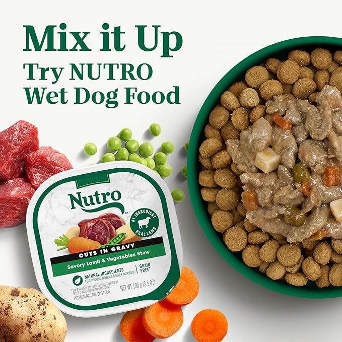 Nutro Natural Choice Senior Dog Food, Lamb & Brown Rice Recipe, 4.5 lb. Bag (Pack of 2)