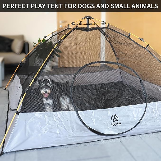 Elevon Cat Playpen Cat Tent, Indoor Outdoor, Portable Mesh Tent Playhouse