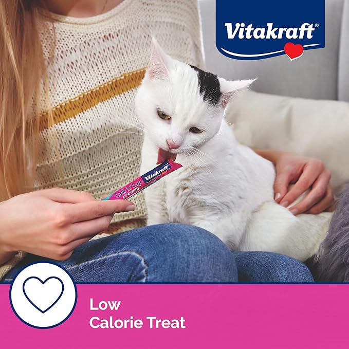 Vitakraft Lick 'n' Lap Snack Creamy, Cat Treat with Real Chicken, 80 Count