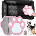 BABORUI Pet Hair Removal Glove - Cute Paw Electrostatic Pet Hair Remover Glove, Magic Brush Pet Hair Glove for Cats Dogs