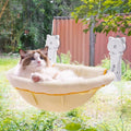 Cat Window Perch Cordless, Foldable & Stable Cat Beds- Breathable Cat Window Hammock for Overlooking, Sunbathing and Climbing - Maximum Hold Up to 40lb