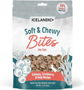 Icelandic+ Soft & Chewy Bites - Salmon, Cranberry & Kelp - 1.8oz Cat Treats, 70% Meat & Fruit, Air-Dried, Limited Ingredients, Pet Snack, Grain Free